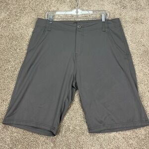 Plugg Mens 34 Gray Hybrid Shorts Casual Golf Active Quick Dry Lightweight FLAW‎